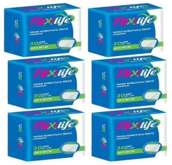 Flexilife Yatak Koruyucu Örtü 60x90 30'lu 6 paket / 180 adet