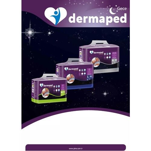 Dermaped Gece X-Large 120-170 cm 30'lu Bel Bantlı Yetişkin Hasta Bezi