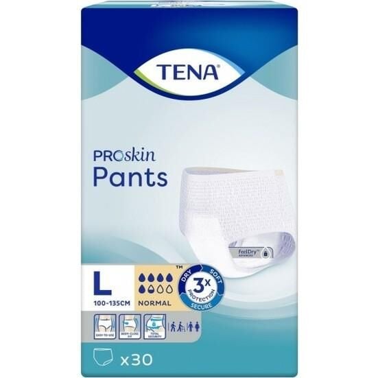 Tena Protection Pants Normal 5,5 damla Emici Külot Büyük Boy Large 30'lu paket D1-2-3