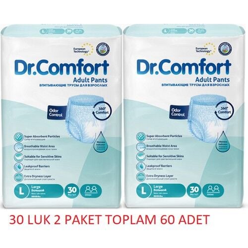 Dr.Comfort Emici Külot Large Büyük Beden 60 Adet