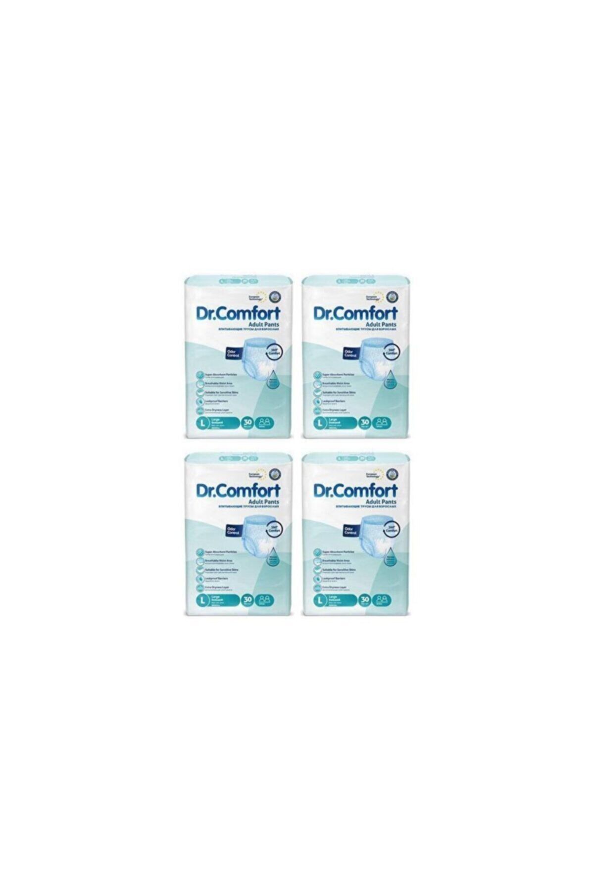 Dr.Comfort Emici Külot Hasta Bezi Large Beden - 4 Paket - (120 Adet)