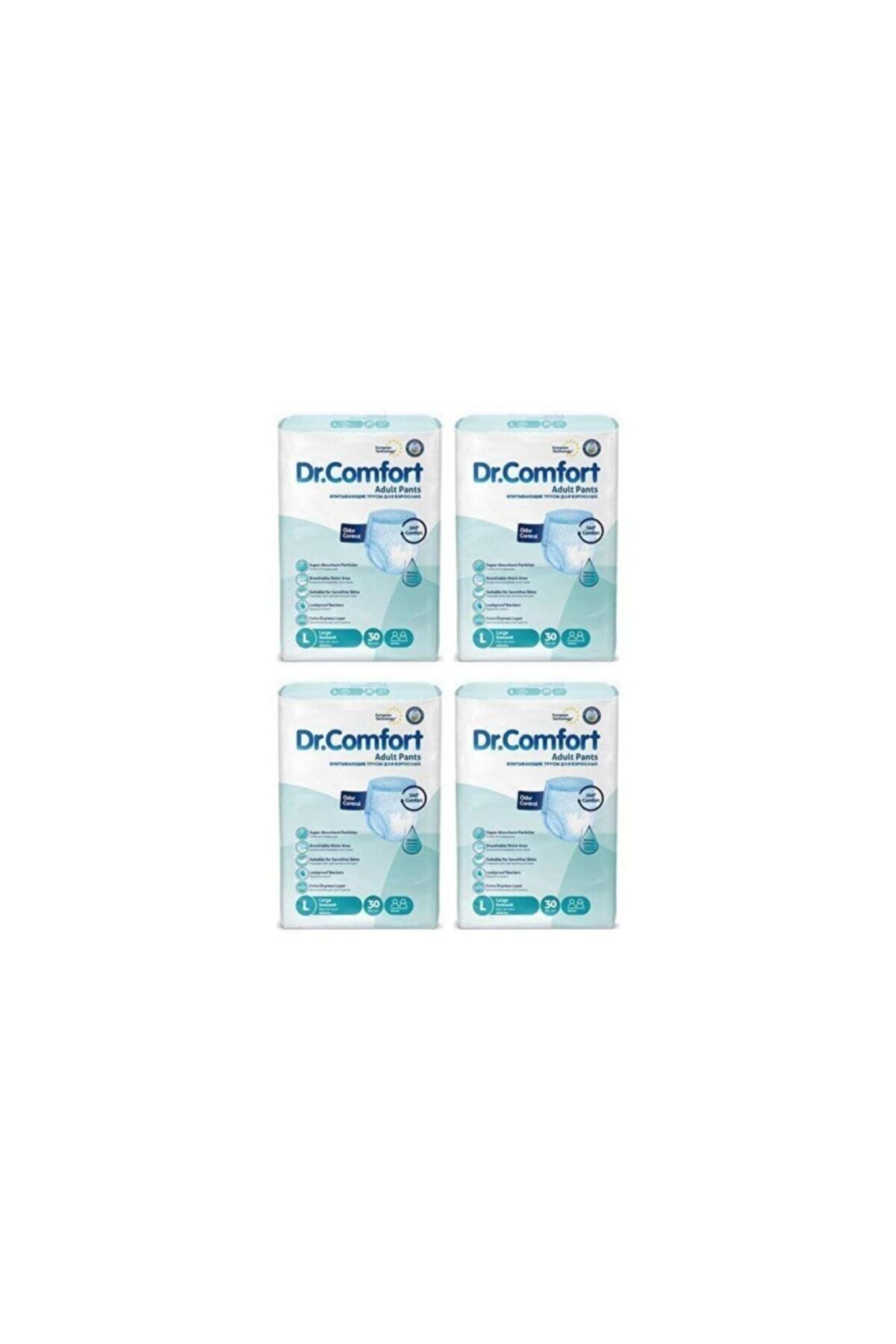 Dr.Comfort Emici Külot Hasta Bezi Large Beden - 4 Paket - (120 Adet)