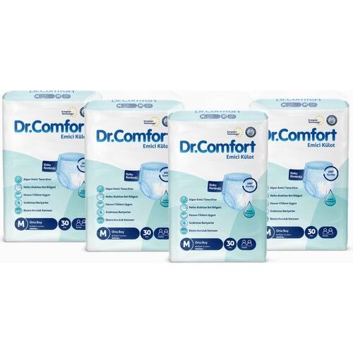 Dr.Comfort Yetişkin Emici Külot Medium 30'Lu 4 Paket 120 Adet
