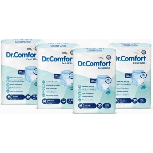 Dr.Comfort Yetişkin Emici Külot Medium 30'Lu 4 Paket 120 Adet
