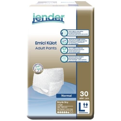Jender Emici Külot Large Büyük Boy 30'lu paket