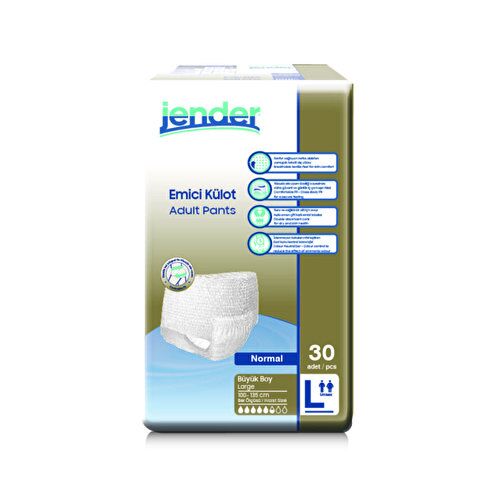 Jender Emici Külot Large Büyük Boy 30'lu 4 paket / 120 adet