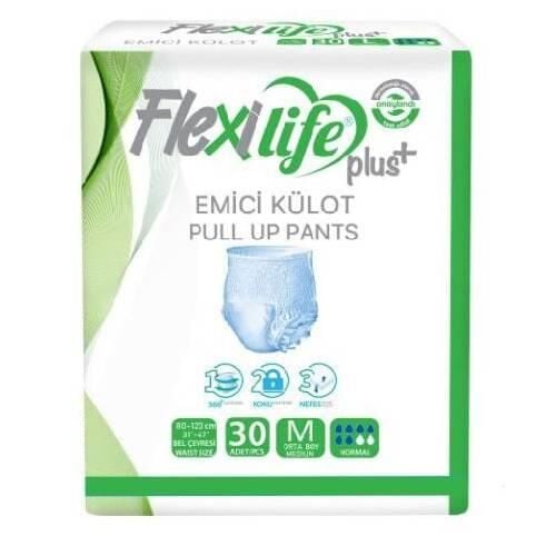 Flexilife Plus Emici Külot Orta Boy Medium 30'lu paket