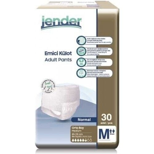 Jender Emici Külot Medium Orta Boy 30'lu 2 paket / 60 adet