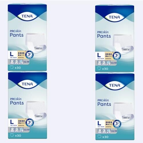 Tena Proskin Pants Normal 5,5 damla Emici Külot Büyük Boy Large 30'lu 4 paket / 120 adet