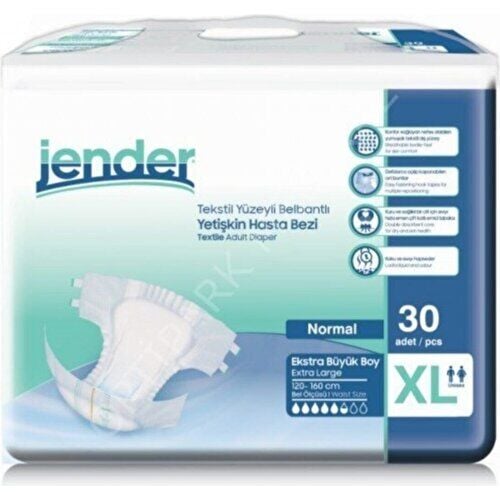 Jender Hasta Bezi Belbantlı Xlarge 30'lu 4 paket / 120 adet
