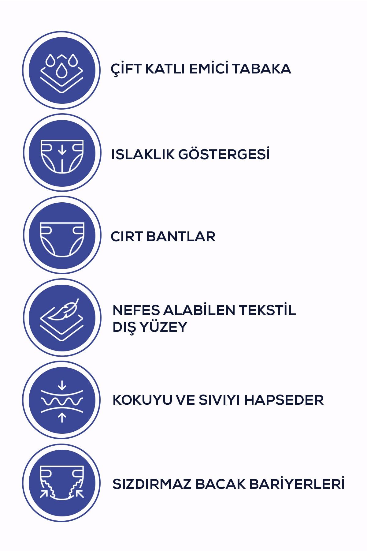 MOLY Bel Bantlı Hasta Bezi Large 90'lı