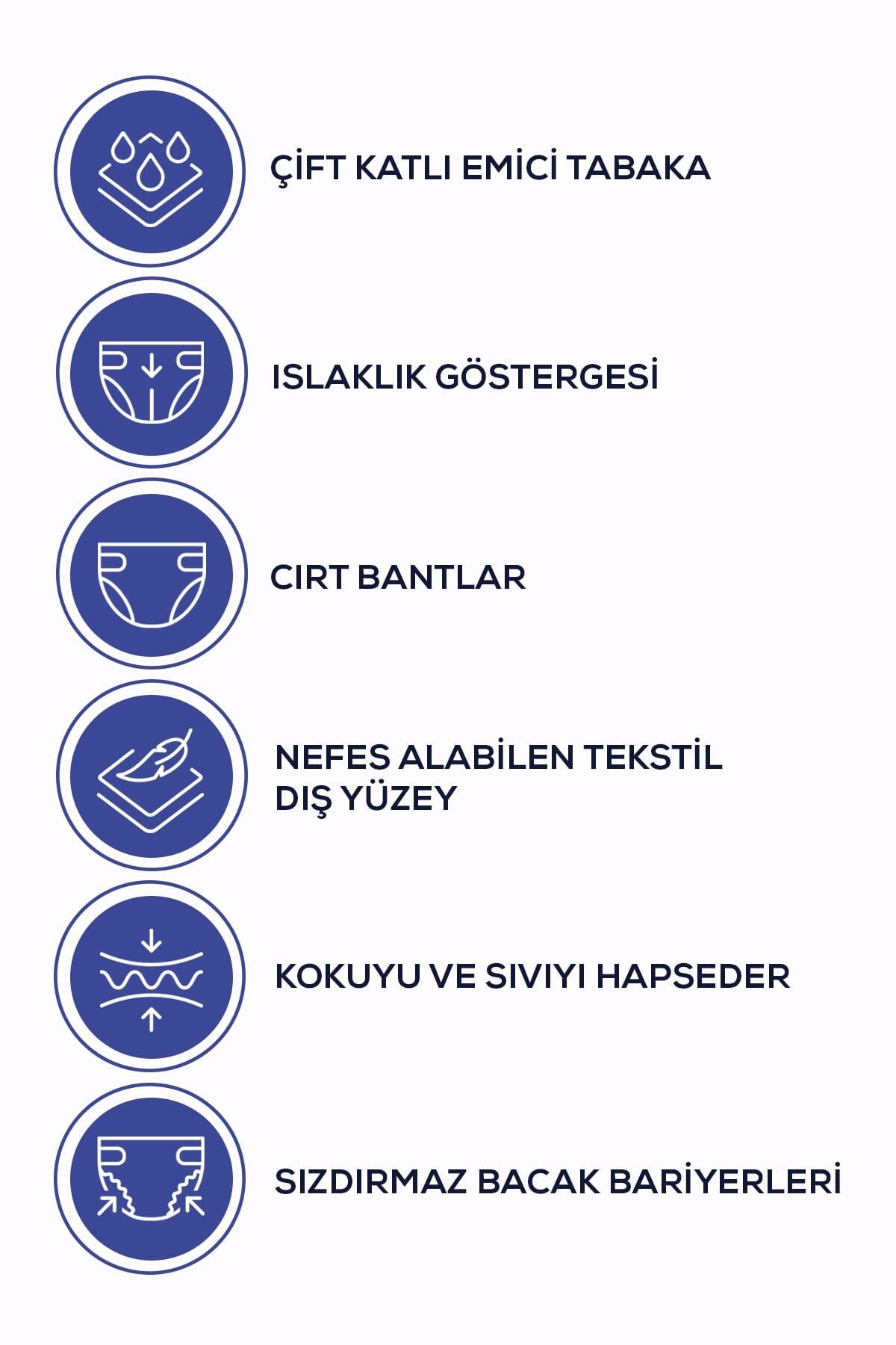 MOLY Bel Bantlı Hasta Bezi Large 90'lı