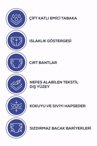 MOLY Bel Bantlı Hasta Bezi Large 90'lı