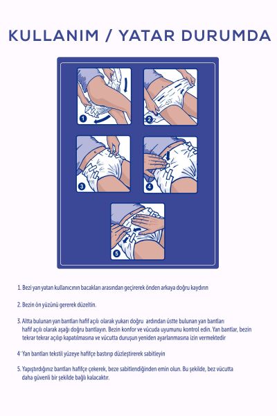 MOLY Bel Bantlı Hasta Bezi Large 90'lı