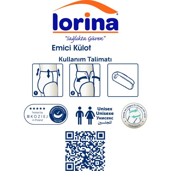 Lorina Emici Külot Hasta Bezi Medium 60'lı