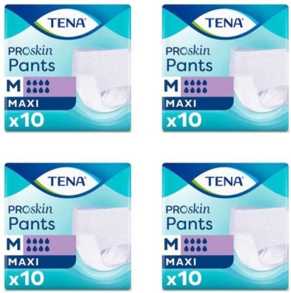 Tena Proskin Pants Maxi 8 damla Emici Külot Orta Boy Medium 10'lu 4 paket / 40 adet