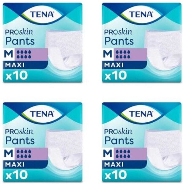 Tena Proskin Pants Maxi 8 damla Emici Külot Orta Boy Medium 10'lu 4 paket / 40 adet