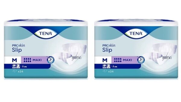 Tena Proskin Slip Maxi 8 damla Orta Boy Medium Belbantlı Hasta Bezi 24'lü 2 paket / 48 adet