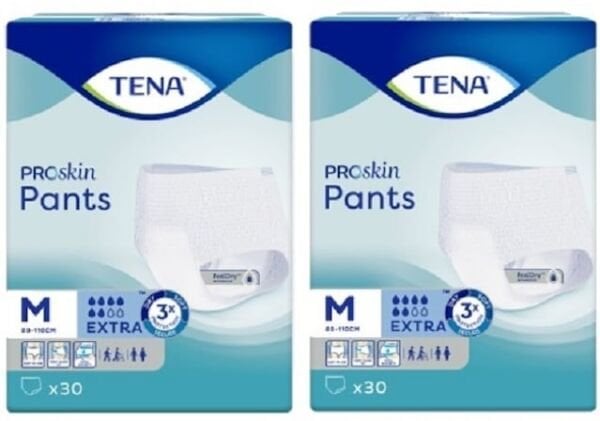 Tena Proskin Pants Ekstra 6 damla Emici Külot Orta Boy Medium 30'lu 2 paket / 60 adet