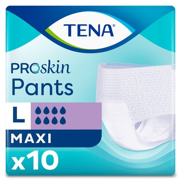 Tena Proskin Pants Maxi 8 damla Emici Külot Büyük Boy Large 10'lu paket