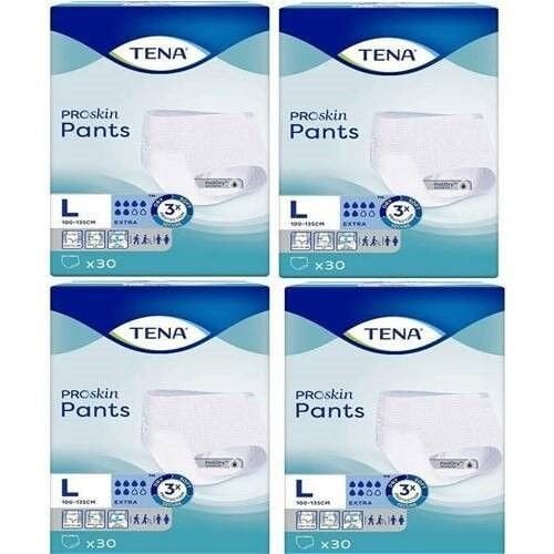 Tena Proskin Pants Ekstra 6 damla Emici Külot Büyük Boy Large 30'lu 4 paket / 120 adet