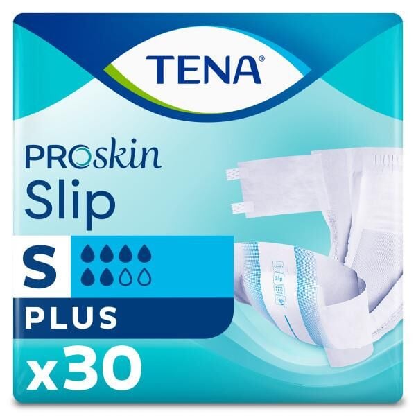 Tena Proskin Slip Plus 6 damla Küçük Boy Small Belbantlı Hasta Bezi 30'lu paket