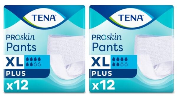 Tena Proskin Pants Plus 6 damla Emici Külot Ekstra Büyük Boy Xlarge 12'li 2 paket / 24 adet