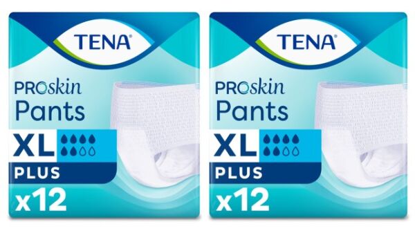 Tena Proskin Pants Plus 6 damla Emici Külot Ekstra Büyük Boy Xlarge 12'li 2 paket / 24 adet