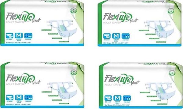 Flexilife Plus Belbantlı Orta Boy Medium Hasta Bezi 30'lu 4 paket / 120 adet