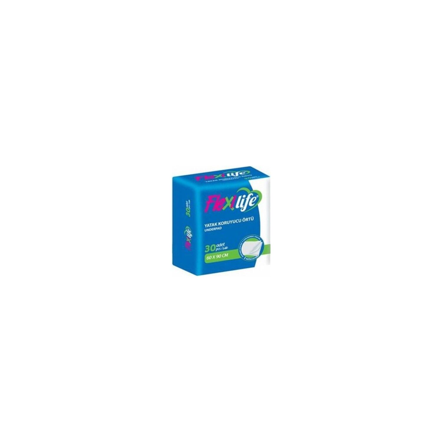 Flexilife Yatak Koruyucu Örtü 60x90 30'lu 4 paket / 120 adet