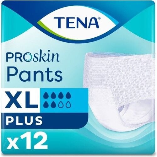 Tena Proskin Pants Plus 6 damla Emici Külot Ekstra Büyük Boy Xlarge 12'li 4 paket / 48 adet