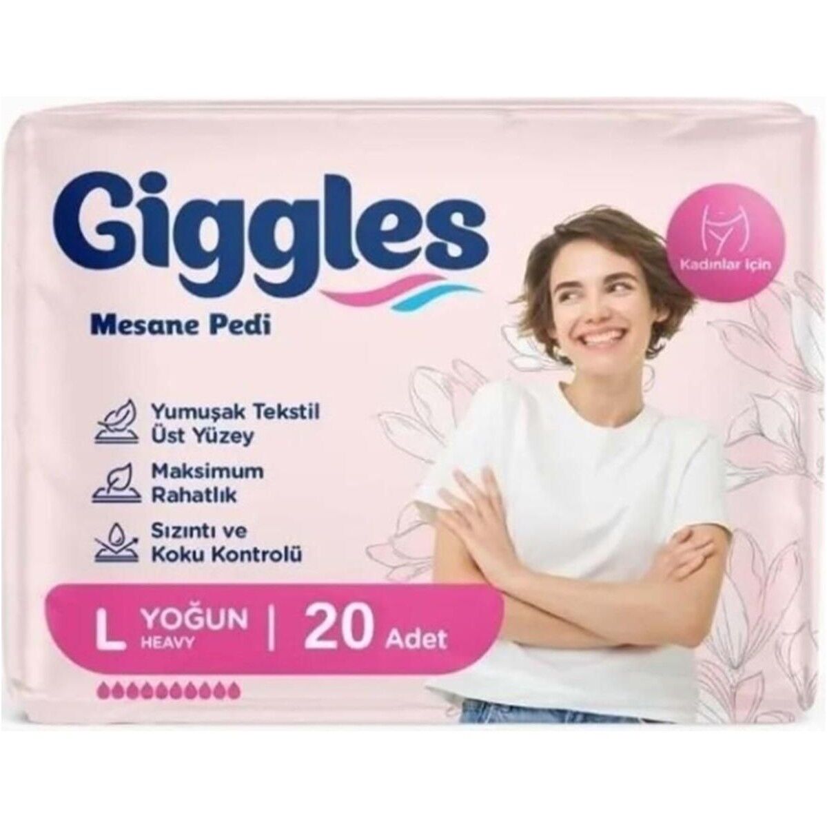 GİGGLES Kadın Mesane Pedi Large 20’li