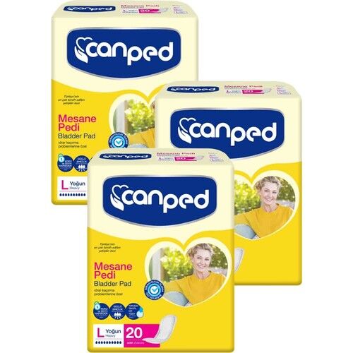 Canped Mesane Pedi Büyük Boy Large Yoğun 20'li 3 paket / 60 adet