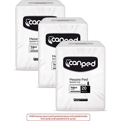 Canped Mesane Pedi Büyük Boy Large Yoğun 20'li 3 paket / 60 adet