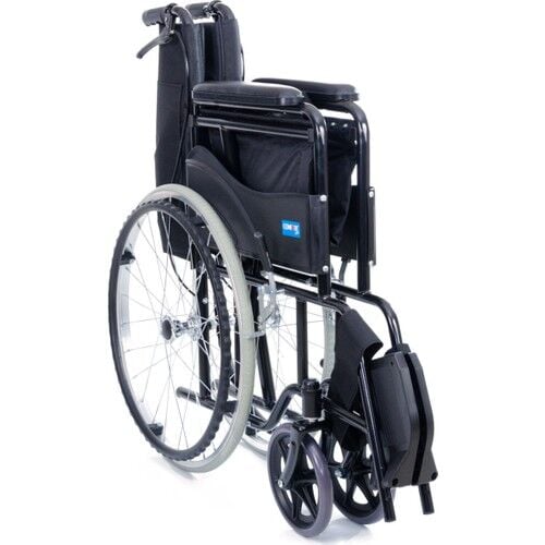Comfort Plus KY809 Kumaş Standart Transfer Refakatçı Frenli Tekerlekli Sandalye Siyah