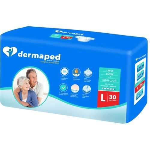 Dermaped Yetişkin Hasta Bezi Belbantlı Large Büyük Boy 30 lu 1 paket