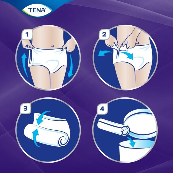 Tena ProSkin Pants Night Medium Orta Beden Gece için Süper Emici Külot 30 lu paket