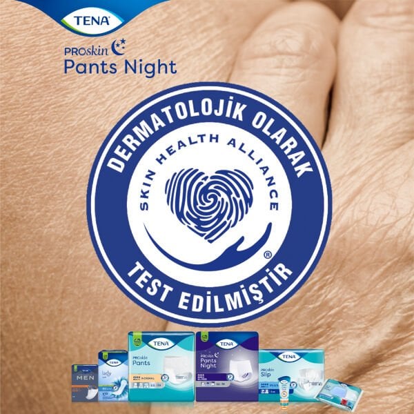 Tena ProSkin Pants Night Medium Orta Beden Gece için Süper Emici Külot 30 lu paket
