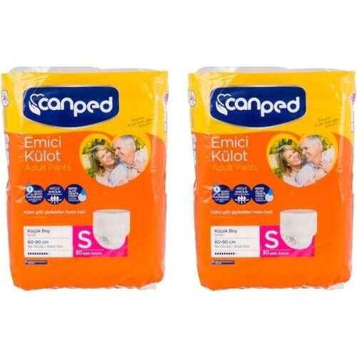 Canped Emici Külot Küçük Boy Small 30'lu 2 paket / 60 adet