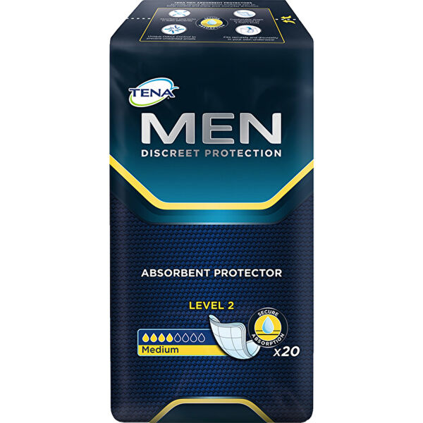 Tena Men Level 2 Erkek Mesane Pedi 20'li    E5