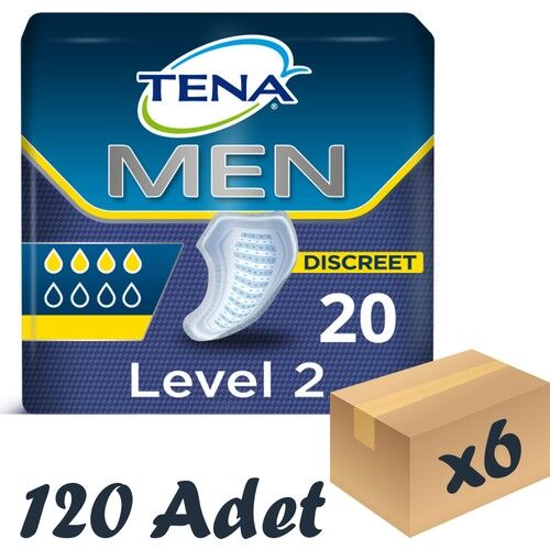 Tena Men Level 2 Erkek Mesane Pedi 20'li 6 paket / 120 adet