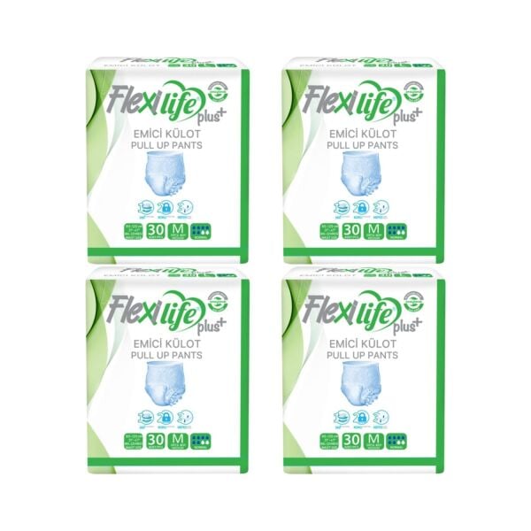 Flexilife Plus Emici Külot Orta Boy Medium 30'lu 4 paket / 120 adet