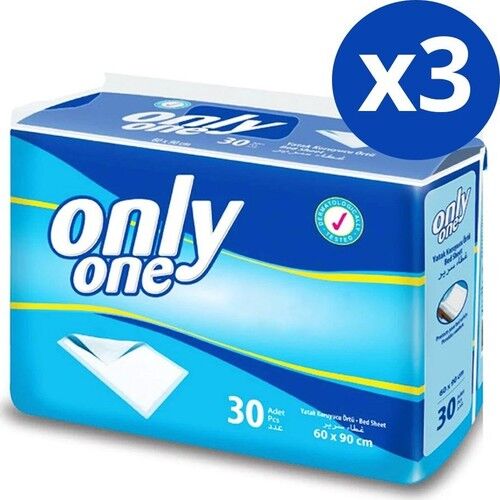 Only One Kedi Köpek Çiş Pedi 60x90 cm Yatak Koruyucu 30'lu 3 paket / 90 adet