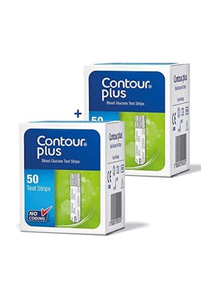 Contour Plus Test Stripleri 50'li 2 paket / 100 adet